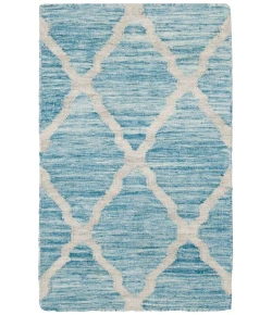 Shalom Brothers Durham Kilim DK-12 Aqua 8 ft. 0 in. X 10 ft. 0 in. - Rectangular
