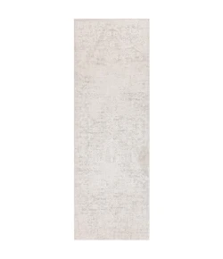 Livabliss Aisha AIS2309 Medium Gray White Area Rug 2 ft. 7 in. X 7 ft. 7 in. Runner