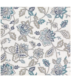 Livabliss Alfresco ALF9674 Aqua Taupe Area Rug 7 ft. 3 in. Square