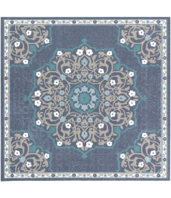 Livabliss Alfresco ALF9678 Charcoal Taupe Area Rug 8 ft. 10 in. Square