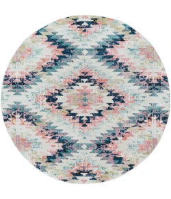 Livabliss Anika ANI1027 White Beige Area Rug 7 ft. 10 in. Round