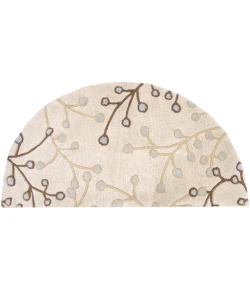 Livabliss Athena ATH5008 Taupe Dark Brown Area Rug 2 ft. X 4 ft. Hearth