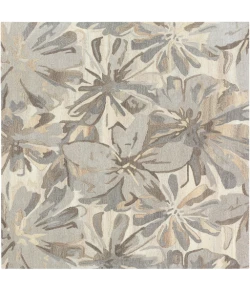 Livabliss Athena ATH5150 Taupe Charcoal Area Rug 8 ft. Square