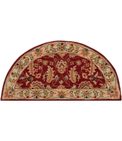 Livabliss Caesar CAE1022 Dark Red Cream Area Rug 2 ft. X 4 ft. Hearth
