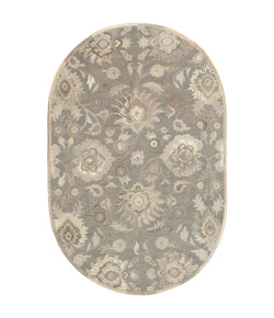 Livabliss Caesar CAE1195 Taupe Camel Area Rug 6 ft. X 9 ft. Oval