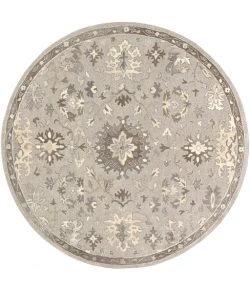 Livabliss Caesar CAE1197 Taupe Charcoal Area Rug 4 ft. Round