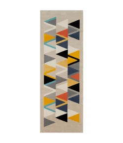Livabliss City CIT2350 Mustard Aqua Area Rug 2 ft. 7 in. X 7 ft. 3 in. Runner
