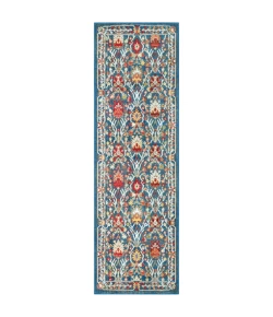 Livabliss Crafty CRT2308 Navy Khaki Area Rug 2 ft. 6 in. X 7 ft. 10 in. Runner