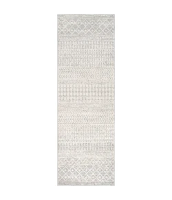 Livabliss Elaziz ELZ2308 Light Gray Medium Gray Area Rug 2 ft. 7 in. X 12 ft. Runner