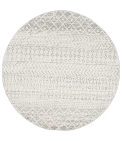 Livabliss Elaziz ELZ2308 Light Gray Medium Gray Area Rug 7 ft. 10 in. Round