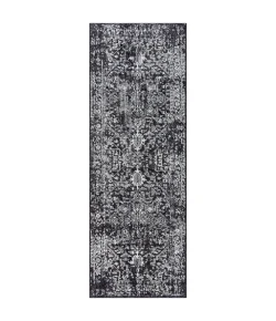 Livabliss Harput HAP1087 Black Charcoal Area Rug 2 ft. 7 in. X 7 ft. 3 in. Runner