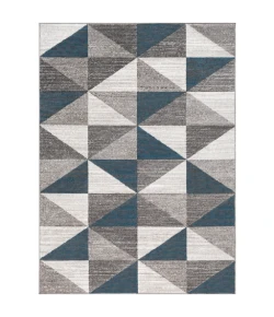 Livabliss Monte Carlo MNC2307 Light Gray White Area Rug 6 ft. 7 in. X 9 ft. Rectangle
