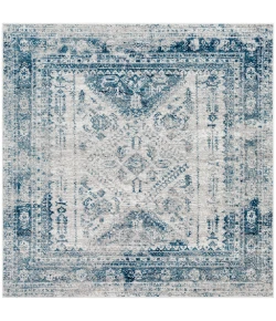 Livabliss Monte Carlo MNC2313 Sky Blue Light Gray Area Rug 6 ft. 7 in. Square