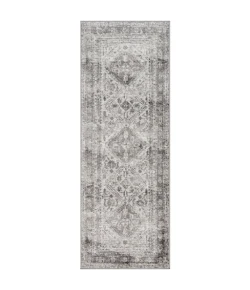 Livabliss Monte Carlo MNC2314 Light Gray White Area Rug 2 ft. 7 in. X 7 ft. 3 in. Runner
