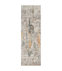 Livabliss Presidential PDT2306 Lime Peach Area Rug 3 ft. 3 in. X 8 ft. Runner