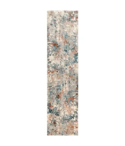 Livabliss Pune PUN2302 Teal Aqua Area Rug 2 ft. 7 in. X 10 ft. 2 in. Runner