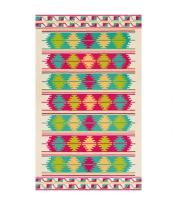 Surya Rain RAI1272 Emerald Bright Pink Area Rug 2 ft. X 3 ft. Rectangle