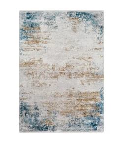 Surya Solar SOR2301 Sky Blue Dark Blue Area Rug 5 ft. X 7 ft. 6 in. Rectangle