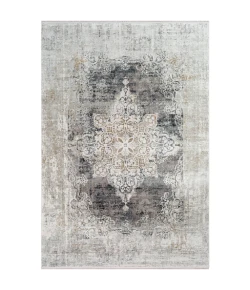 Surya Solar SOR2305 Charcoal Taupe Area Rug 3 ft. X 9 ft. 10 in. Runner