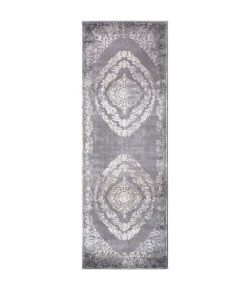 Livabliss Tibetan TBT2301 Medium Gray Charcoal Area Rug 2 ft. 7 in. X 10 ft. Runner