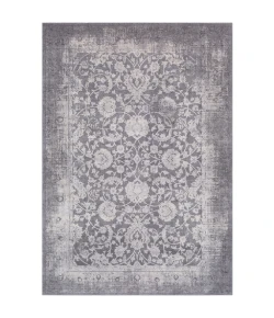 Livabliss Tibetan TBT2309 Medium Gray Ivory Area Rug 6 ft. 7 in. X 9 ft. 6 in. Oval