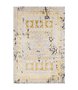 Livabliss Venezia VNZ2300 Mustard Bright Orange Area Rug 5 ft. 1 in. X 7 ft. 3 in. Rectangle