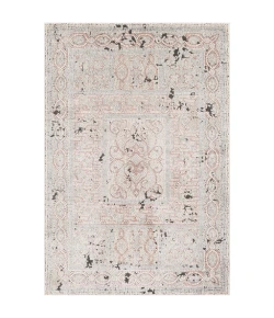 Livabliss Venezia VNZ2304 Rose Medium Gray Area Rug 6 ft. 5 in. X 9 ft. 6 in. Rectangle