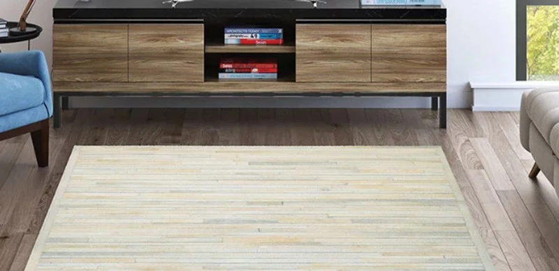 Recycled Leather Rugs for Living Room