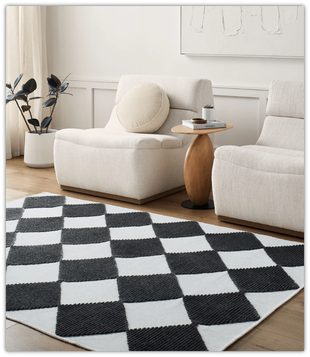 Geometric Inspired Contemporary Rug