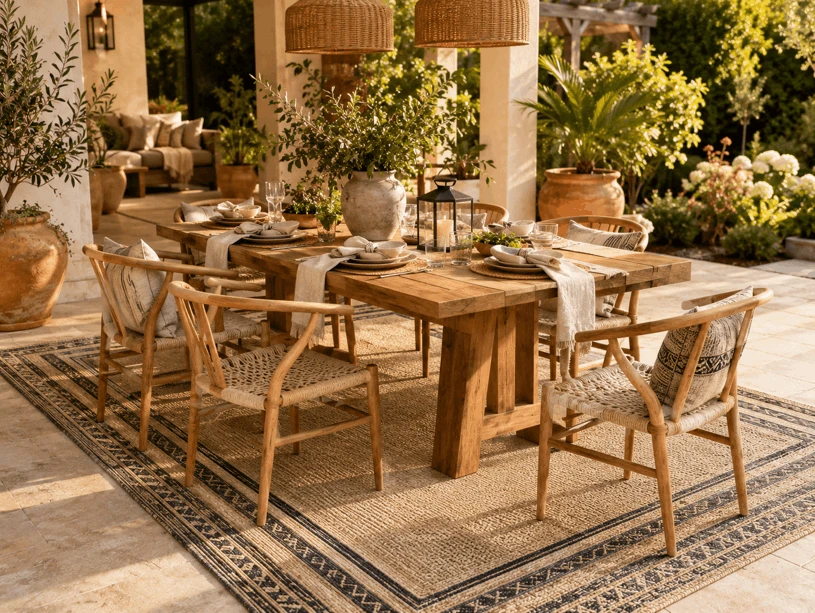 Outdoor Dining Rug