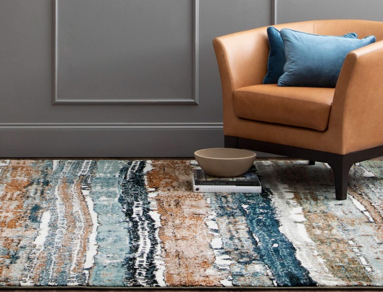 Blue rugs for decoration
