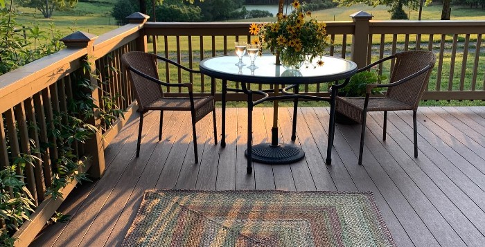 Useful Balcony with Rugs